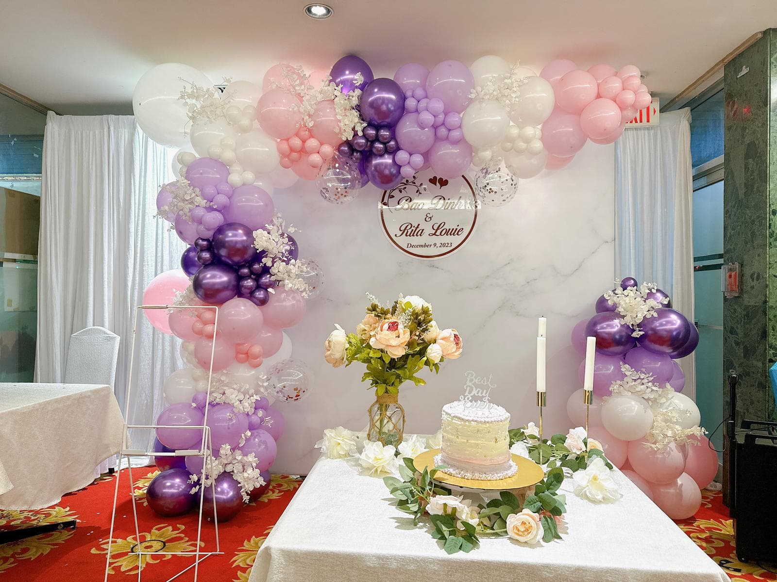 Featured celebration setup